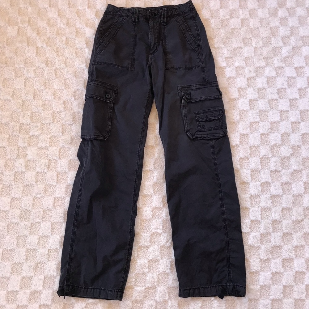 American Eagle Black Cargo Utility Pants